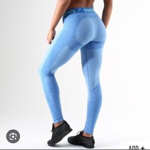 Original Gymshark Flex Leggings in Blueberry Marl/Marine Blue